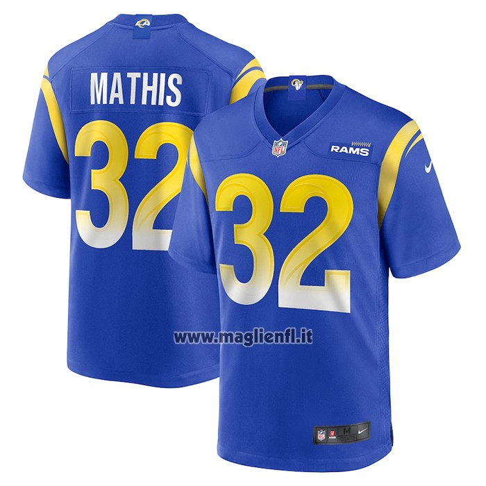 Maglia NFL Game Los Angeles Rams Ochaun Mathis Home Blu